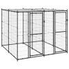 Outdoor Dog Kennel Steel with Roof 52.1 ftÂ¬â‰¤