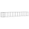Outdoor Dog Kennel Steel with Roof 286.5 ftÂ¬â‰¤