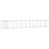 Outdoor Dog Kennel Galvanized Steel with Roof 286.5 ftÂ¬â‰¤