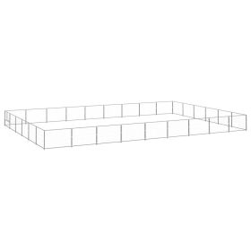 Dog Kennel Silver 581.3 ftÂ¬â‰¤ Steel
