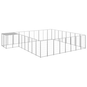 Dog Kennel Silver 221.4 ftÂ¬â‰¤ Steel