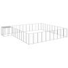 Dog Kennel Silver 338.6 ftÂ¬â‰¤ Steel