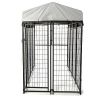 6.9 x 3.3 5.6 ft Dog Kennel with Waterproof Cover, Welded Wire Outdoor Playpen,