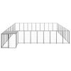 Dog Kennel Black 338.6 ftÂ¬â‰¤ Steel