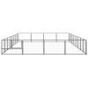 Dog Kennel Black 344.4 ftÂ¬â‰¤ Steel