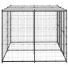 Outdoor Dog Kennel Steel with Roof 52.1 ftÂ¬â‰¤