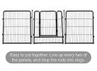 Dog Playpen Puppy for Medium Small Dogs Outdoor Pet 16 Panels Exercise Pen 32