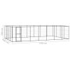 Outdoor Dog Kennel Steel 364.7 ftÂ¬â‰¤