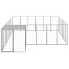 Dog Kennel Silver 130.2 ftÂ¬â‰¤ Steel