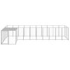 Dog Kennel Silver 78.1 ftÂ¬â‰¤ Steel