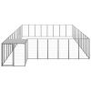 Dog Kennel Black 325.6 ftÂ¬â‰¤ Steel