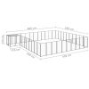 Dog Kennel Black 338.6 ftÂ¬â‰¤ Steel