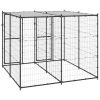 Outdoor Dog Kennel Steel with Roof 52.1 ftÂ¬â‰¤