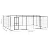 Outdoor Dog Kennel Steel 260.5 ftÂ¬â‰¤