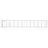 Outdoor Dog Kennel Galvanized Steel with Roof 286.5 ftÂ¬â‰¤
