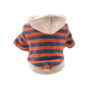 Pet Casual Striped Sweater Warm (Option: orange-XL)