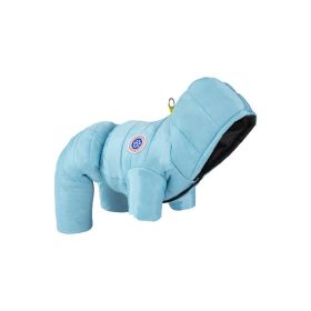Winter Pet Cotton-padded Clothes Thickening Thermal Windproof Multifunctional (Option: sky blue-L)