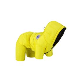 Winter Pet Cotton-padded Clothes Thickening Thermal Windproof Multifunctional (Option: yellow-XXL)