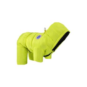 Winter Pet Cotton-padded Clothes Thickening Thermal Windproof Multifunctional (Option: Grass green-XXL)